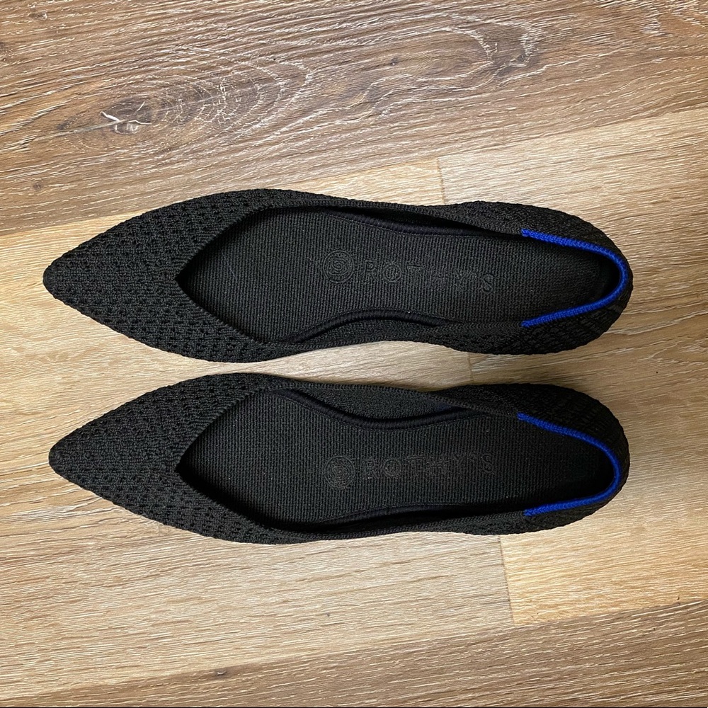 🎉Rothy’s Black Honeycomb Points size 7🎉